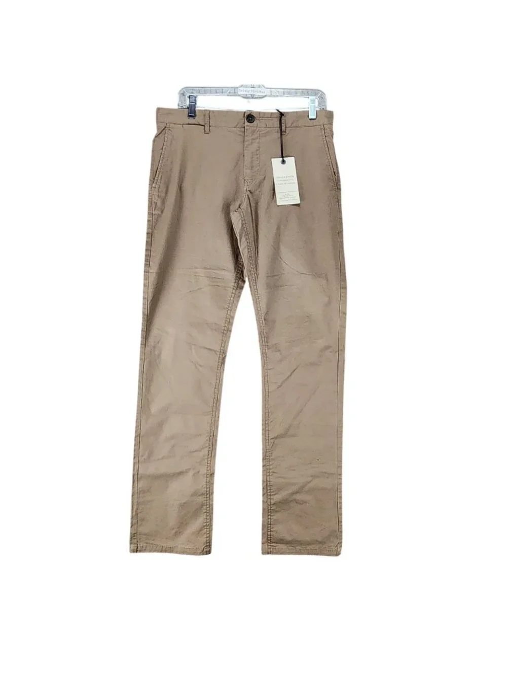 7 Diamonds Pants Mens 29x34 Tan Stretch Mid Rise Straight Fit *NWT*